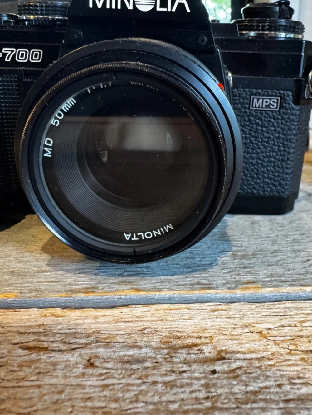 Minolta X-700 camera with case and extra film